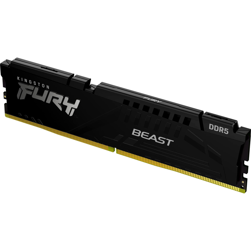 Память DDR5 16GB 6400MHz Kingston KF564C32BBE-16 Fury Beast Black Expo RTL Gaming PC5-51200 CL32 DIM