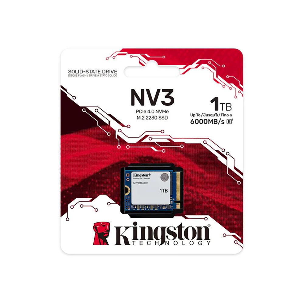 Накопитель SSD Kingston PCIe 4.0 x4 1000GB SNV3SM3/1T0 NV3 M.2 2230