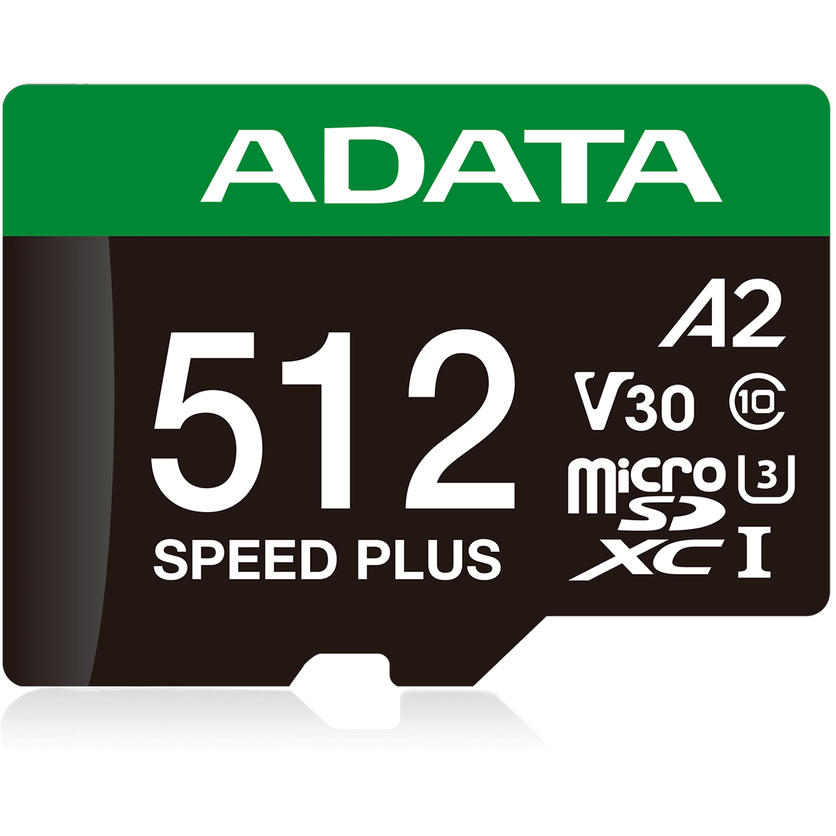 Флеш карта microSD 512GB A-DATA Speed Plus microSDXC Class 10 UHS-I U3 V30S A2 180/160 MB/s (SD адап