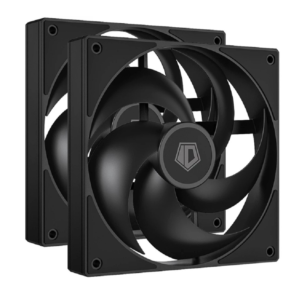 Вентилятор для корпуса ID-Cooling AS-140-K Duet 140х140x25 черный 4-pin 24.9дБ (упак.:2шт) Ret