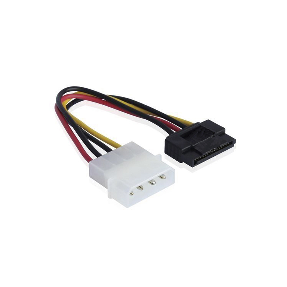 Кабель питания 0.15m SATA GCR GC-ST203, MOLEX 4pin / SATA 12pin, 18 AWG, пакет