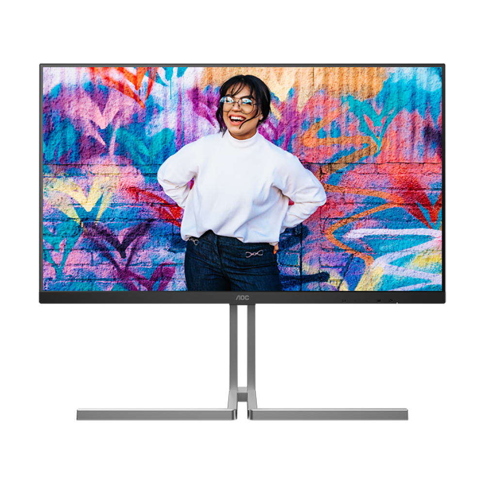 МОНИТОР 32" AOC U32U3CV Black с поворотом экрана (4K, IPS, 3840x2160, 4 ms, 178°/178°, 400 cd/m, 50M
