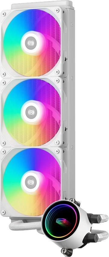 Система водяного охлаждения PcCooler DA360 WH ARGB Soc-AM5/AM4/1200/1700/1851 белый 4-pin 33.8dB Al