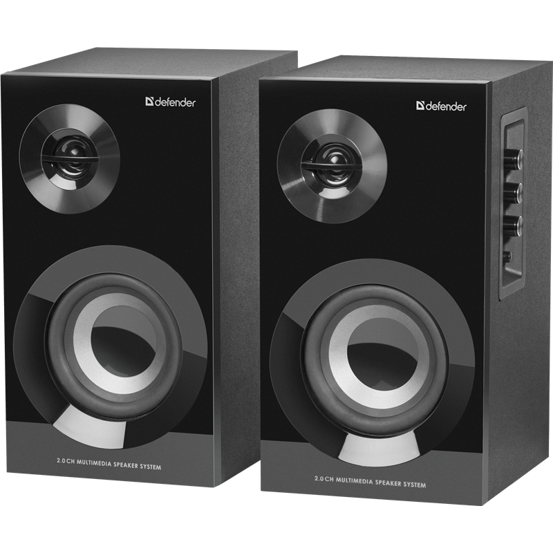 Колонки Defender Aura Aurora S40 2.0 черный 40Вт BT беспроводные BT