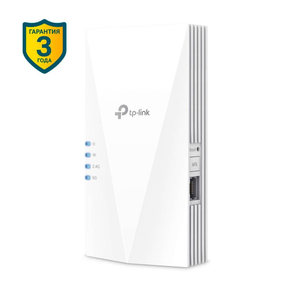 Повторитель беспроводного сигнала TP-Link RE600X AX1800 10/100/1000BASE-TX белый