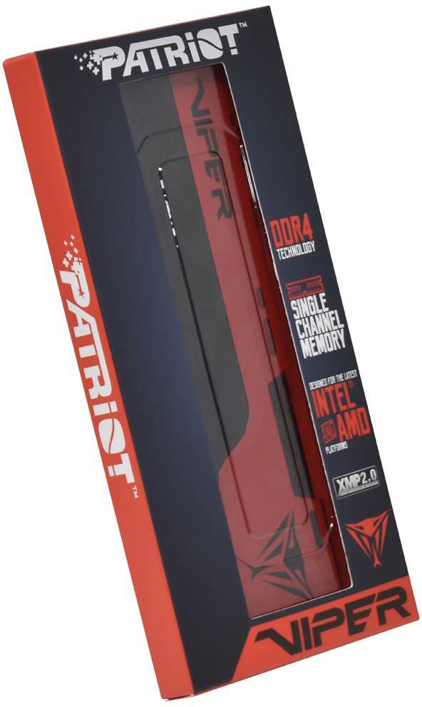 Память DDR4 16Gb 3200MHz Patriot PVE2416G320C8 Viper Elite II RTL Gaming PC4-25600 CL18 DIMM 288-pin