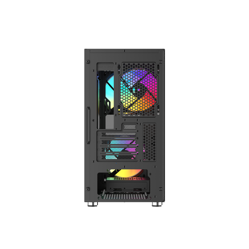 Корпус SAMA S30 Black, Midi-Tower, TG, 2x140mm + 1x120mm ARGB, 1xUSB 3.0 + 1xUSB 3.1 Type-C, mATX, m