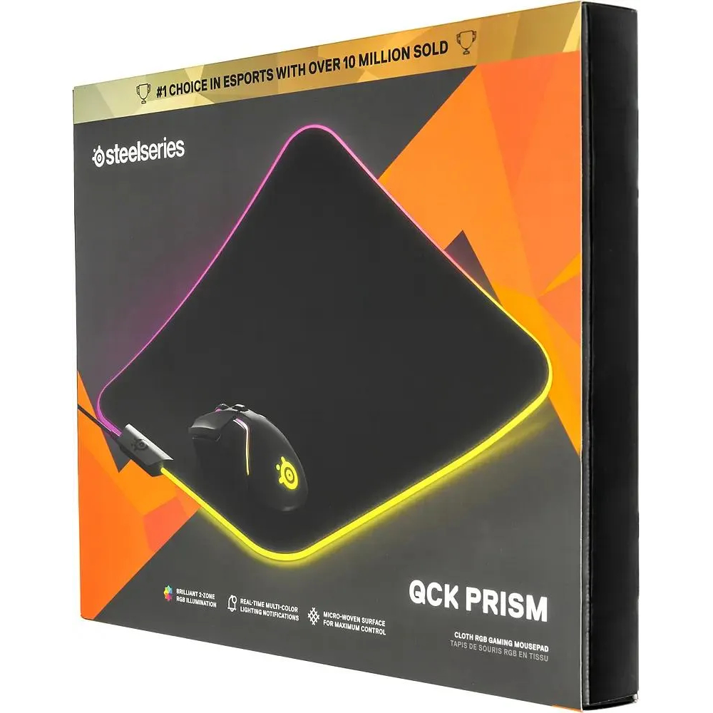 Коврик для мыши Steelseries QcK Prism Cloth Средний черный 320x270x4мм (63825)