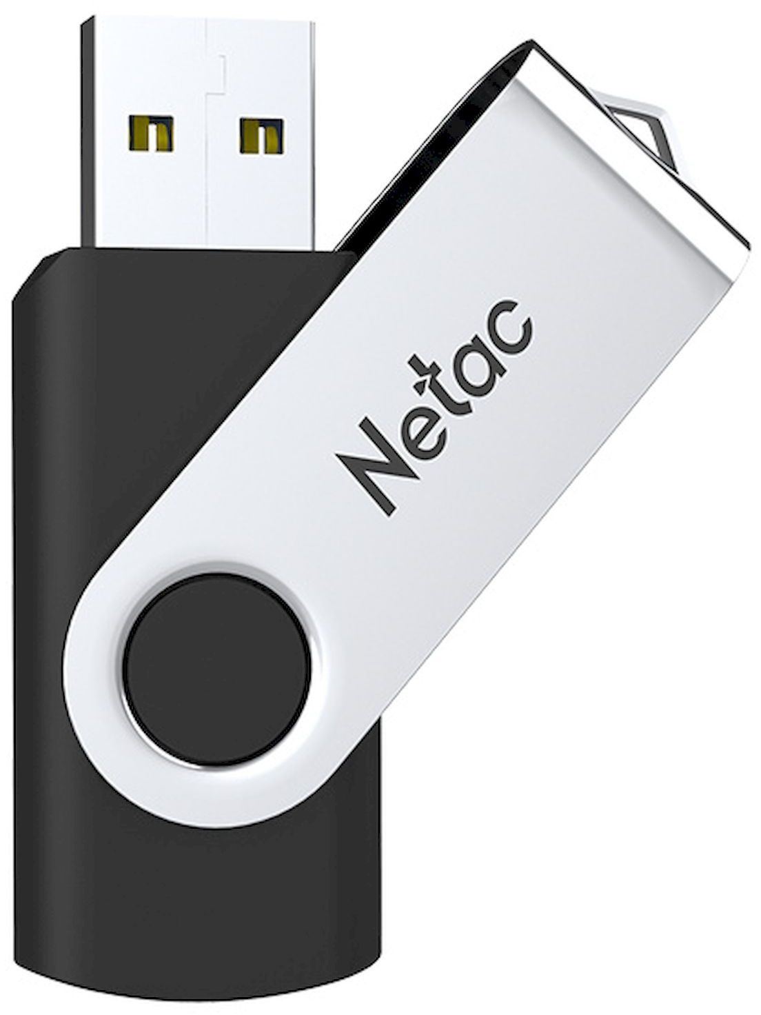 Флеш Диск Netac 128GB U505 NT03U505N-128G-20BK USB2.0 черный/серебристый