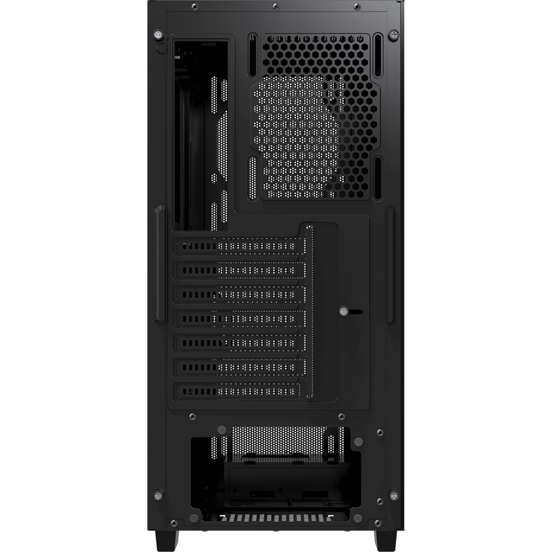 Корпус Ocypus Gamma C60 BK, Midi-Tower, TG, no fans, 1xUSB-A 3.0 + 2xUSB 2.0, ATX, mATX, mITX Black