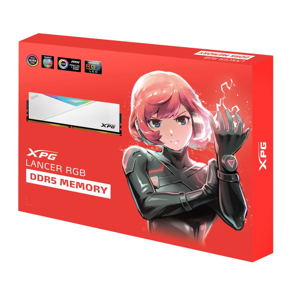 Память DDR5 2x16GB 7200MHz A-Data AX5U7200C3416G-DCLARWH XPG Lancer RGB RTL Gaming PC5-57600 CL34 DI