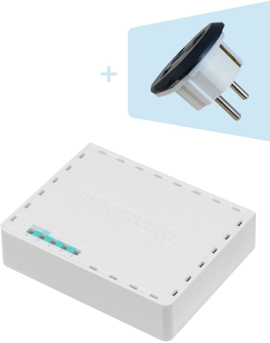 Маршрутизатор MIKROTIK RB750r2 hEX lite Router. 5x Ethernet 10/100, PoE {60}  (000378)