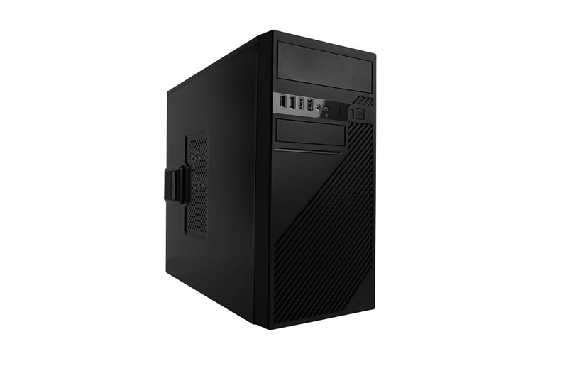 корпус Mini Tower InWin EFS712 Black ______ U3*2+U2*2+A(HD) + front fan holder + Screwless mATX (без