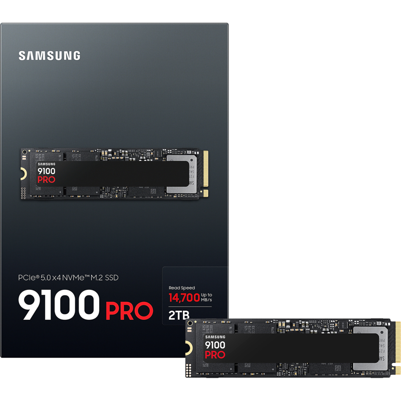 Накопитель SSD Samsung PCIe 5.0 x4 2TB MZ-VAP2T0BW 9100 PRO M.2 2280