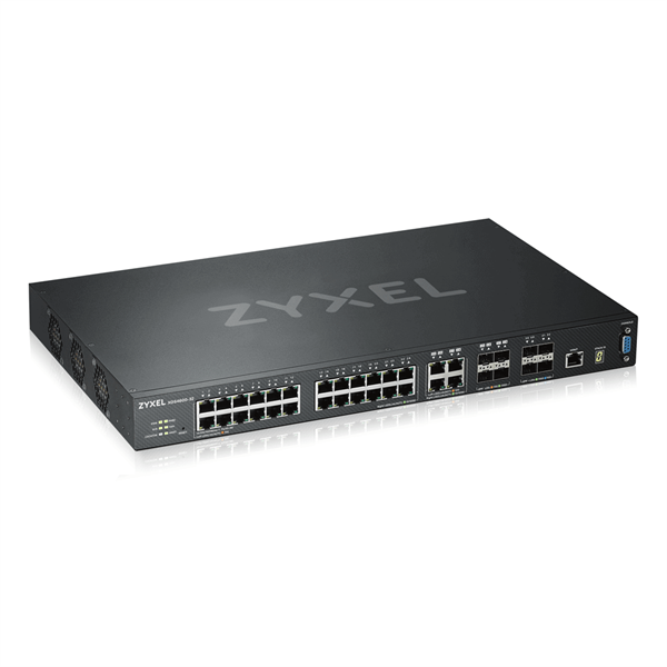 Коммутатор ZYXEL ZYXEL XGS4600-32 L3 Managed Switch, 28 port Gig and 4x 10G SFP+, stackable, dual PS