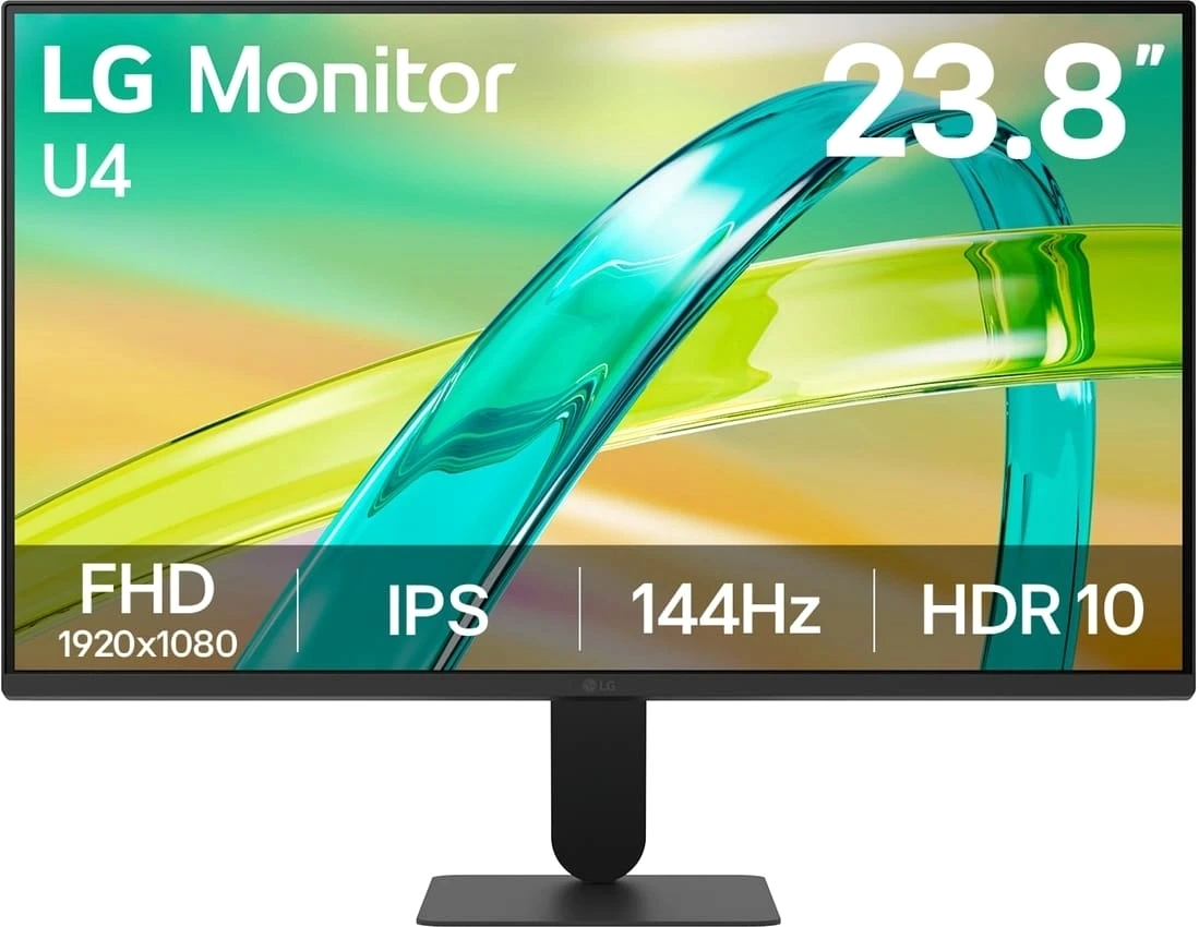 Монитор LG 24U411B-B.ARUZ 23.8" 24U411B-B черный IPS LED 5ms 16:9 HDMI матовая 1500:1 250cd 178гр/178гр 1920x1080 144Hz FHD 3.2кг