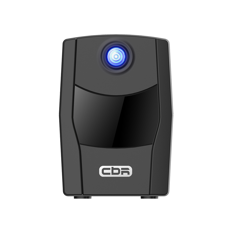 ИБП CBR [QTM-650T-2F-LCUC] Line Interactive  650VA/360W 7Ah12V 2 x Shuko, HID-USB, RJ45/11
