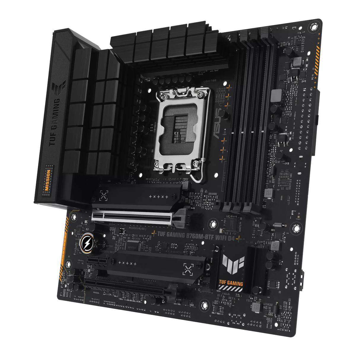 Материнская плата ASUS TUF GAMING B760M-BTF WIFI D4, LGA1700 4xDDR4 4xSATA3 3xM.2 RAID HDMI DP mATX