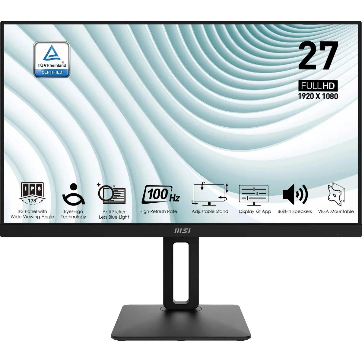 Монитор MSI 27" Pro MP271AP черный IPS LED 1ms 16:9 HDMI M/M матовая HAS Piv 300cd 178гр/178гр 1920x