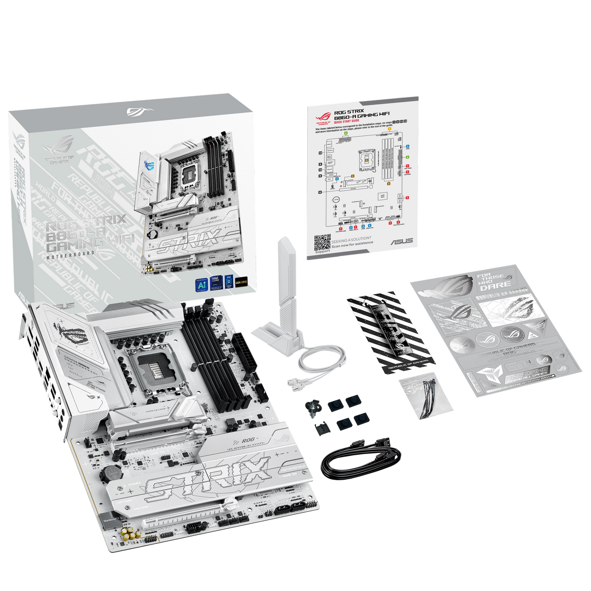 Материнская плата Asus ROG STRIX B860-A GAMING WIFI Soc-1851 Intel B860 4xDDR5 ATX AC`97 8ch(7.1) 2.