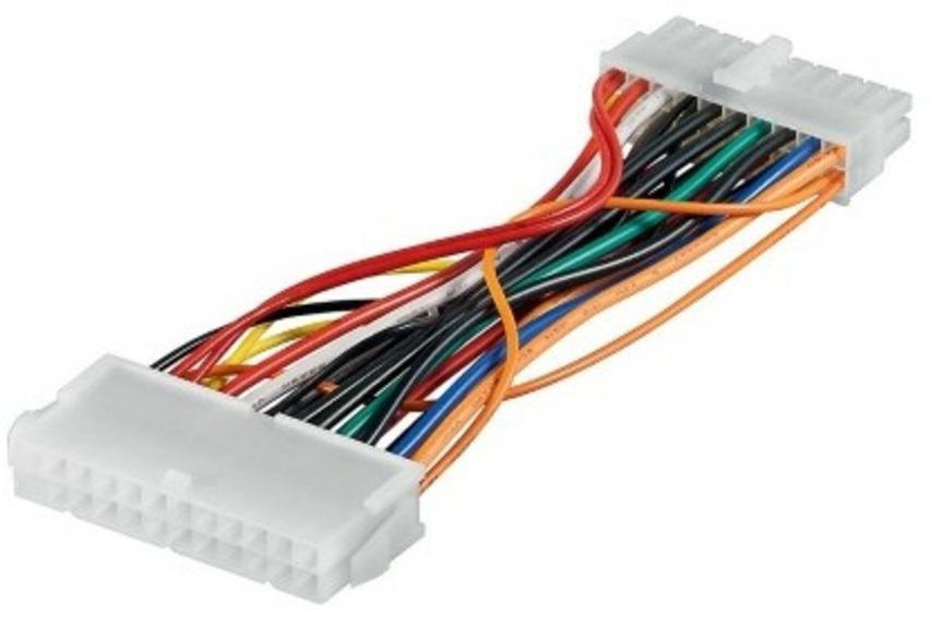 GCR Переходник питания 0.15m ATX 20-pin - 24-pin, F/M, 22 AWG