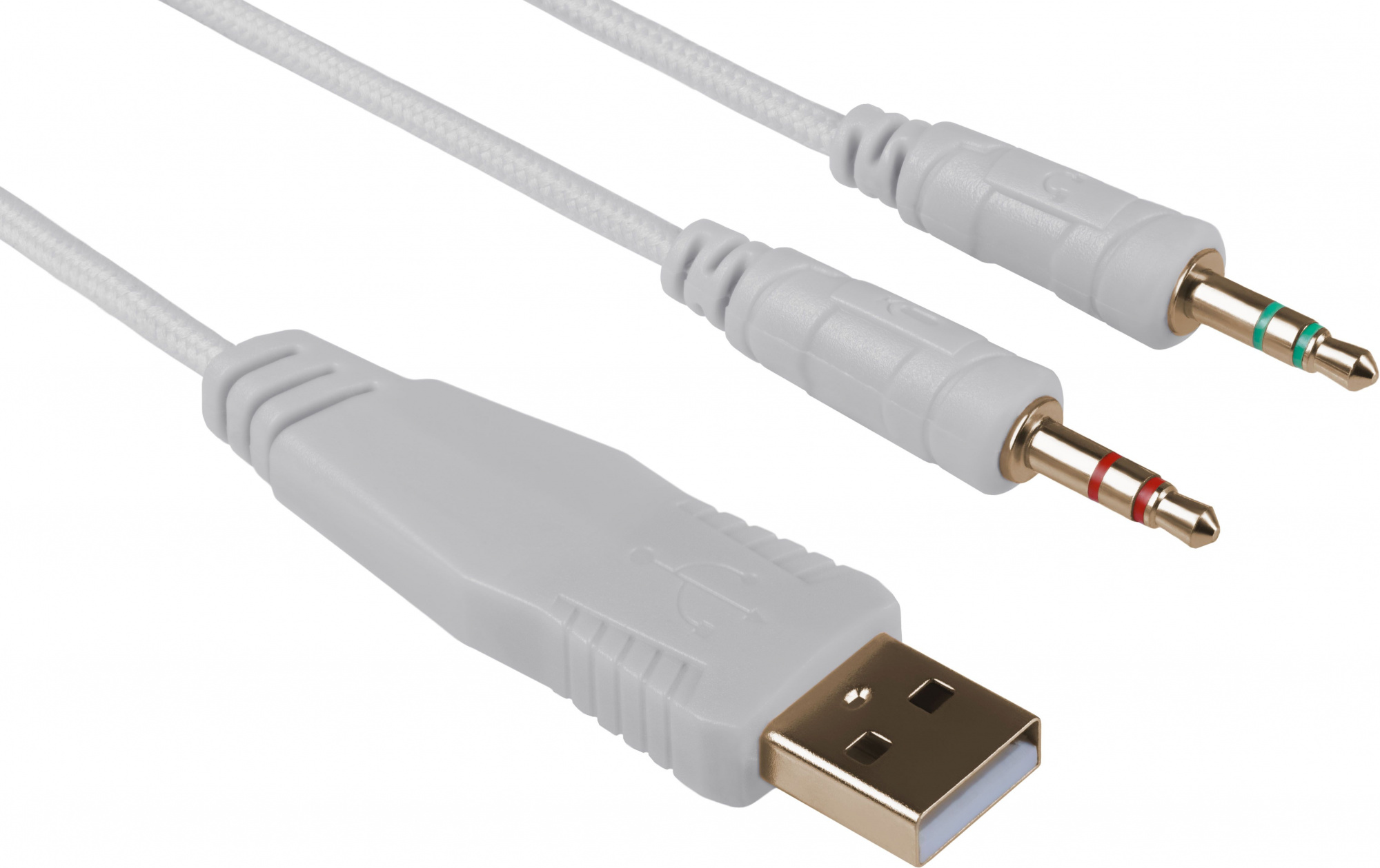 Наушники с микрофоном Redragon Mento белый/серый 1.8м накладные оголовье (70708)