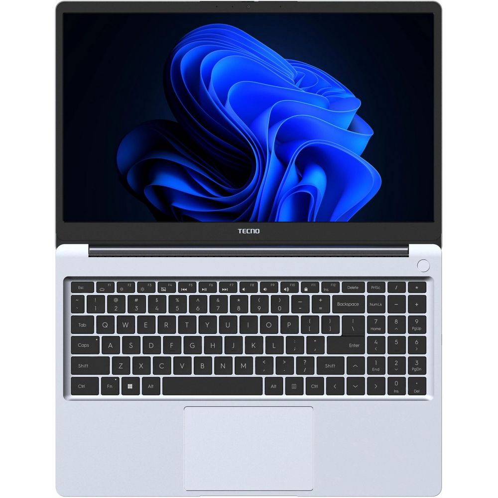 Ноутбук TECNO MegaBook K15SFA AMD Ryzen 7 7735HS/16Gb (soldered D5)/SSD512Gb/UMA/15.6"/IPS/FHD/1920x1080/60Hz/Win11/RJ-45/Silver/1.7kg
