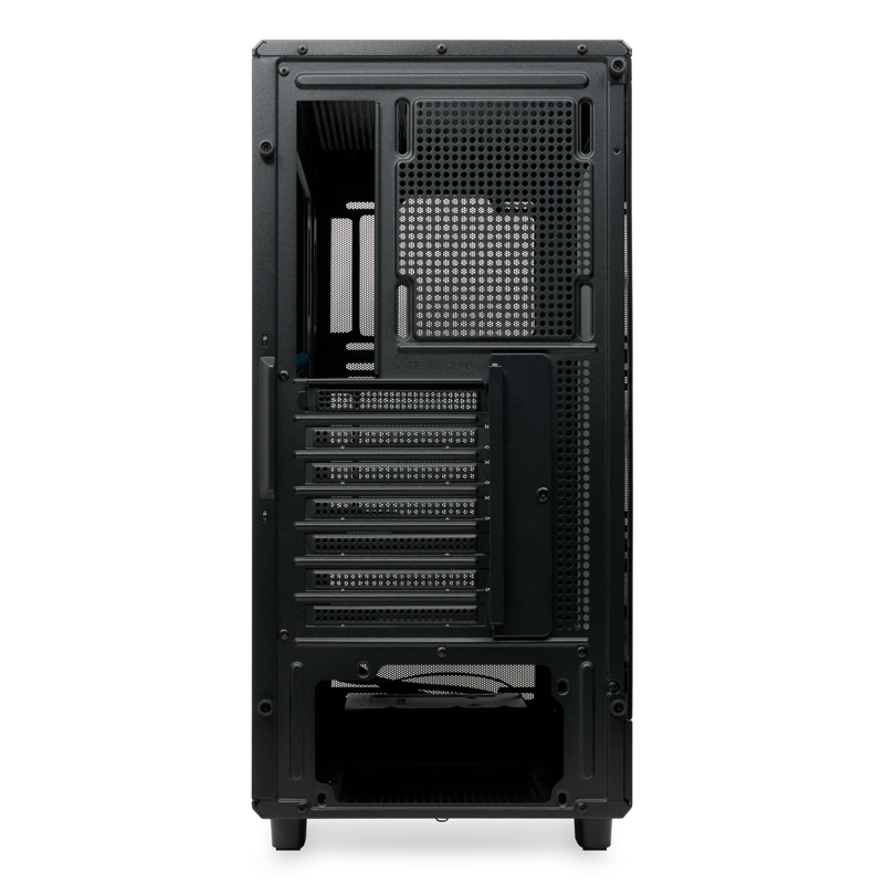 Корпус HSPD M510, Mesh Mid Tower, Black, TG, 0.5 SPCC, no fans ATX, mATX, mITX 180/280/160mm 1x2.5",