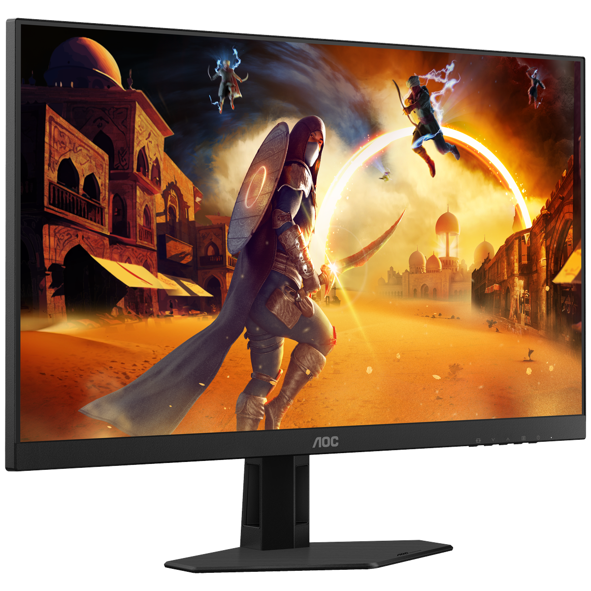 Монитор 27" AOC 27G4HRE Black  (1920x1080 IPS 200Hz 0.5ms 300cd/m 1000:1 2xHDMI DP 2x2W)
