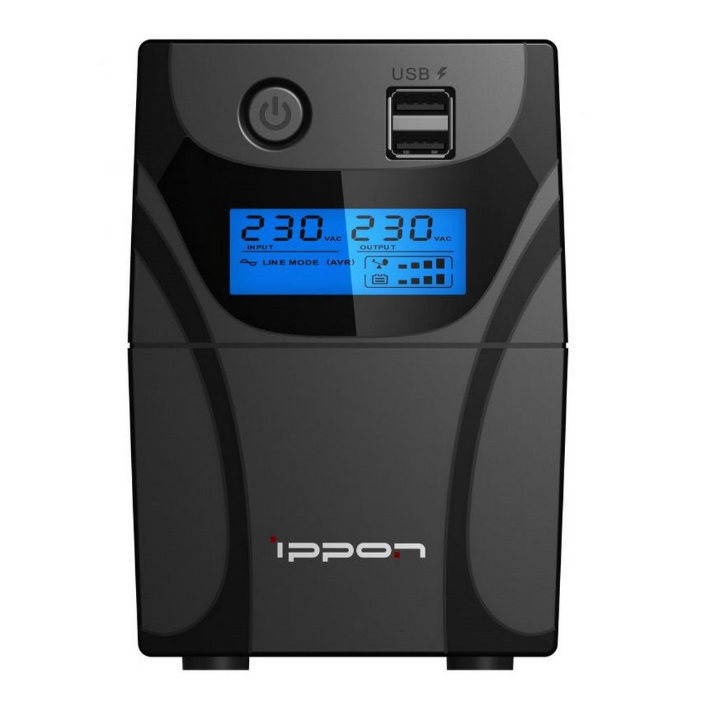 Источник бесперебойного питания Ippon Back Power Pro II 600 360Вт 600ВА черный