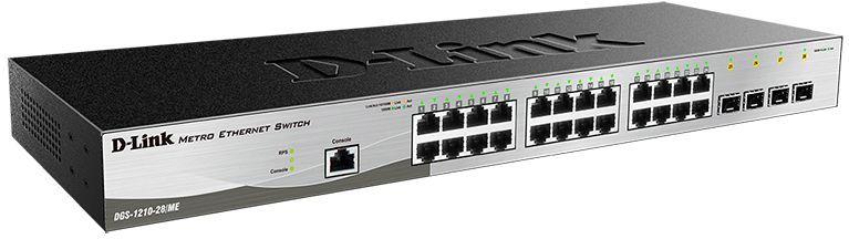 Коммутатор D-Link DGS-1210-28/ME/B 24x1Гбит/с 4SFP управляемый
