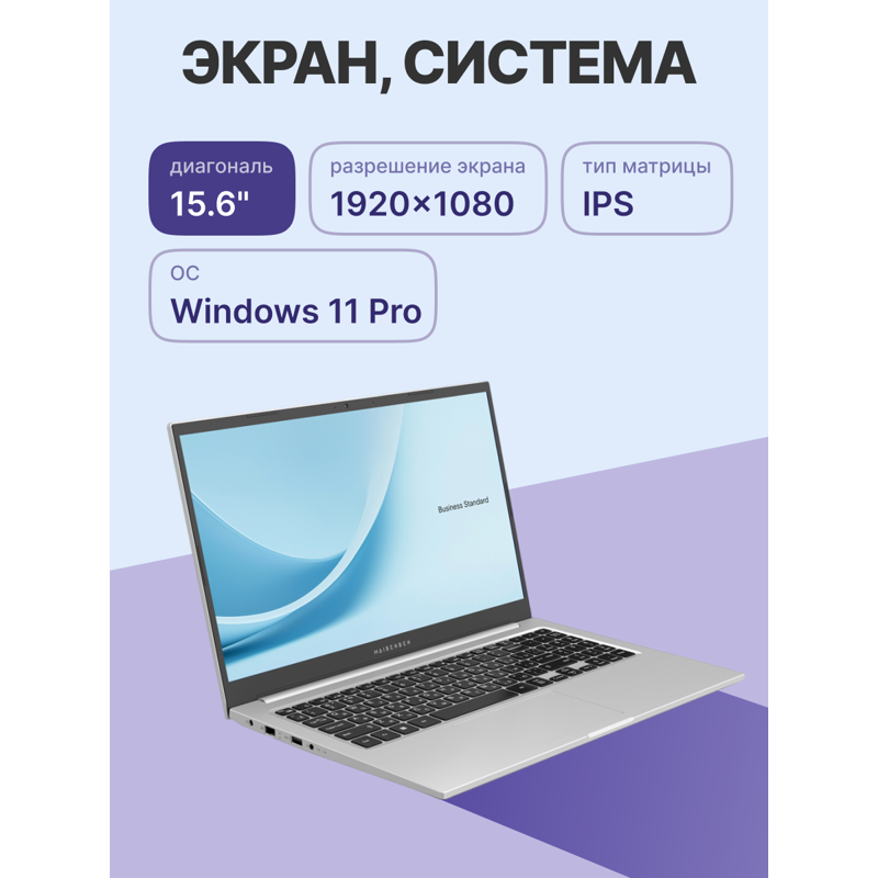 Ноутбук Maibenben M555 15.6"(1920x1080 (матовый) IPS)/AMD Ryzen 5 5500U(2.1Ghz)/8192Mb/512PCISSDGb/I
