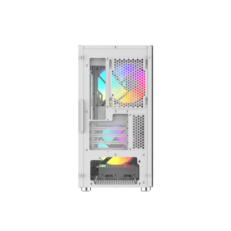 Корпус SAMA S30 White, Midi-Tower, TG, 2x140mm + 1x120mm ARGB, 1xUSB 3.0 + 1xUSB 3.1 Type-C, mATX, m