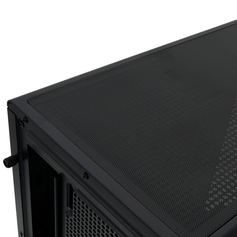 Корпус HSPD F510, Panoramic Mid Tower, Black, TG, 0.5 SPCC, 3x120mm ARGB ATX, mATX, mITX 180/280/160