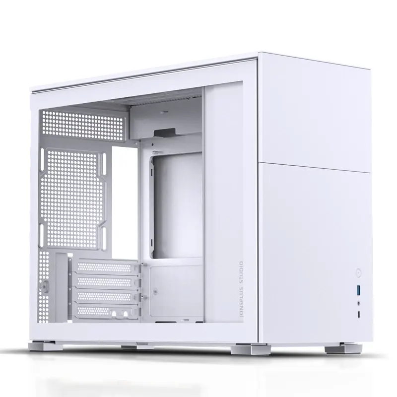 Корпус JONSBO D31 STD, Mini-Tower, TG, no fan, 1xUSB-A 3.2 + 1xUSB-C 3.2, mATX, mDTX, mITX White