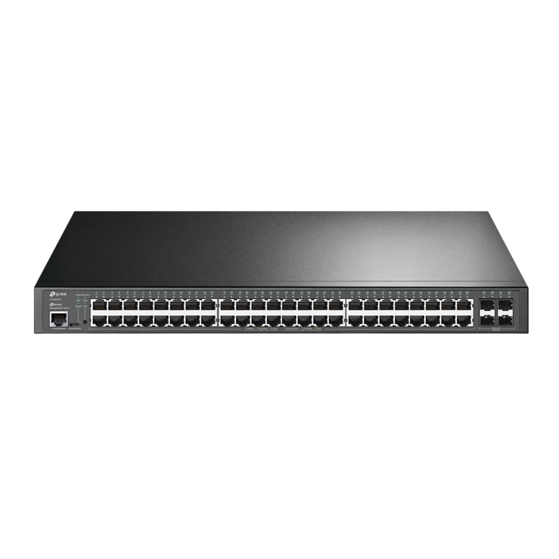 Коммутатор TP-Link SG3452P (L2+) 48x1Гбит/с 4SFP 48PoE+ 384W управляемый