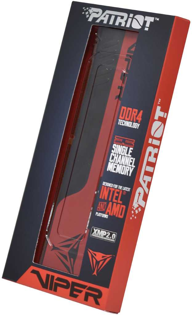 Память DDR4 16Gb 3200MHz Patriot PVE2416G320C8 Viper Elite II RTL Gaming PC4-25600 CL18 DIMM 288-pin