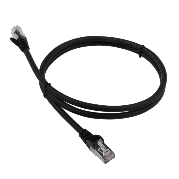 Патч-корд Патч-корд LANMASTER LSZH FTP кат.6, 0.5 м, черный