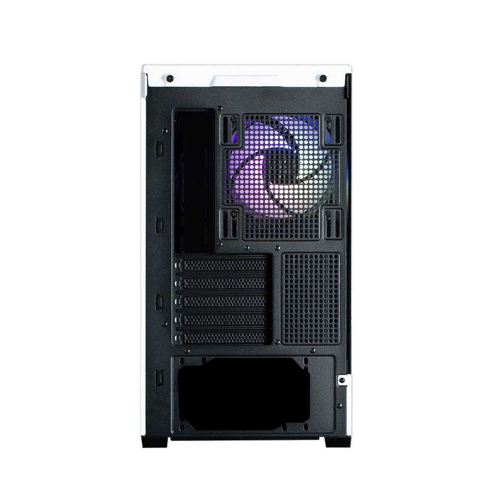Корпус ZALMAN P30 BW, MATX, BLACK/WHITE, WINDOW, 2x3.5", 3x2.5", 1xUSB TYPE-C, 1xUSB3.0, SIDE 2x120m