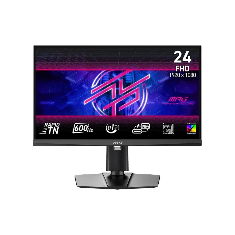 Монитор 24.1" MSI MPG 242R X60N  Rapid TN, 1920x1080, 600Hz, 0,1ms, 350сd/m, 1000:1, HDR10 | 2x