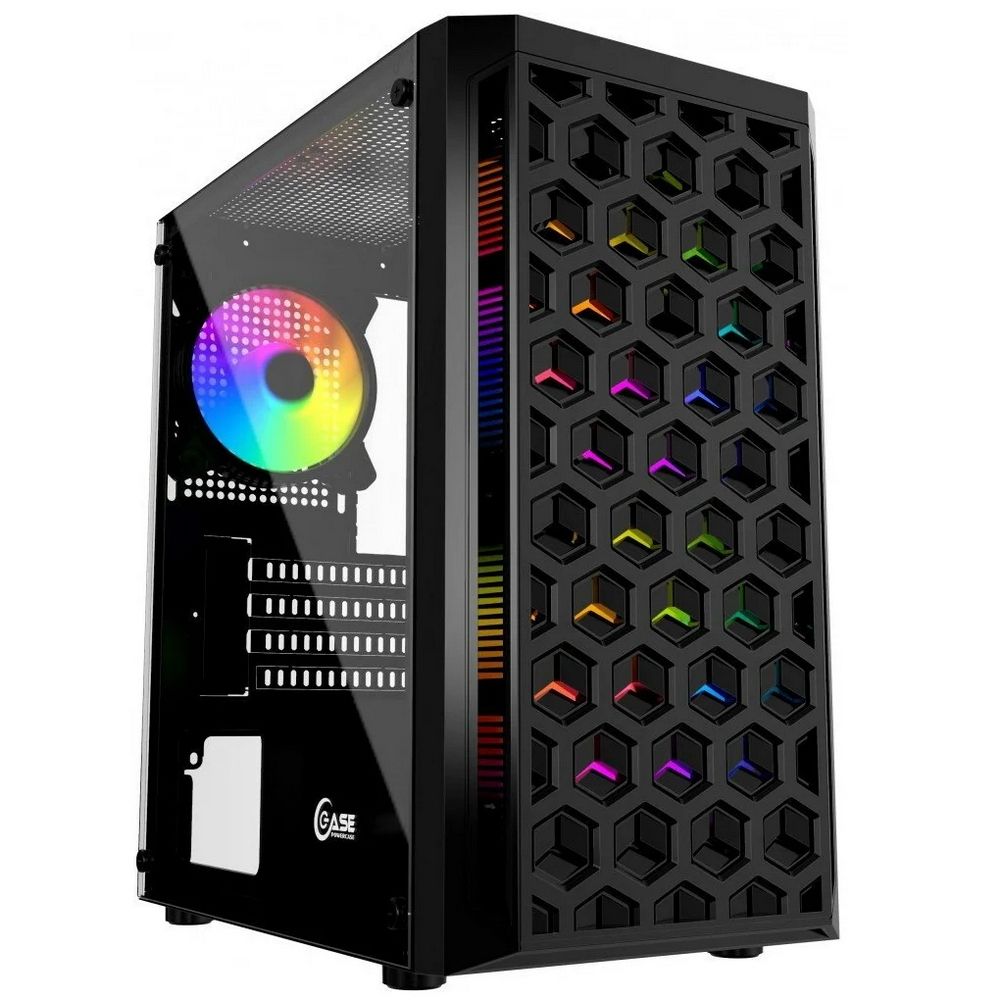 Корпус Powercase Корпус Powercase Mistral Micro T3B Tempered Glass, Mesh, 2x 140mm + 1х 120mm 5-colo