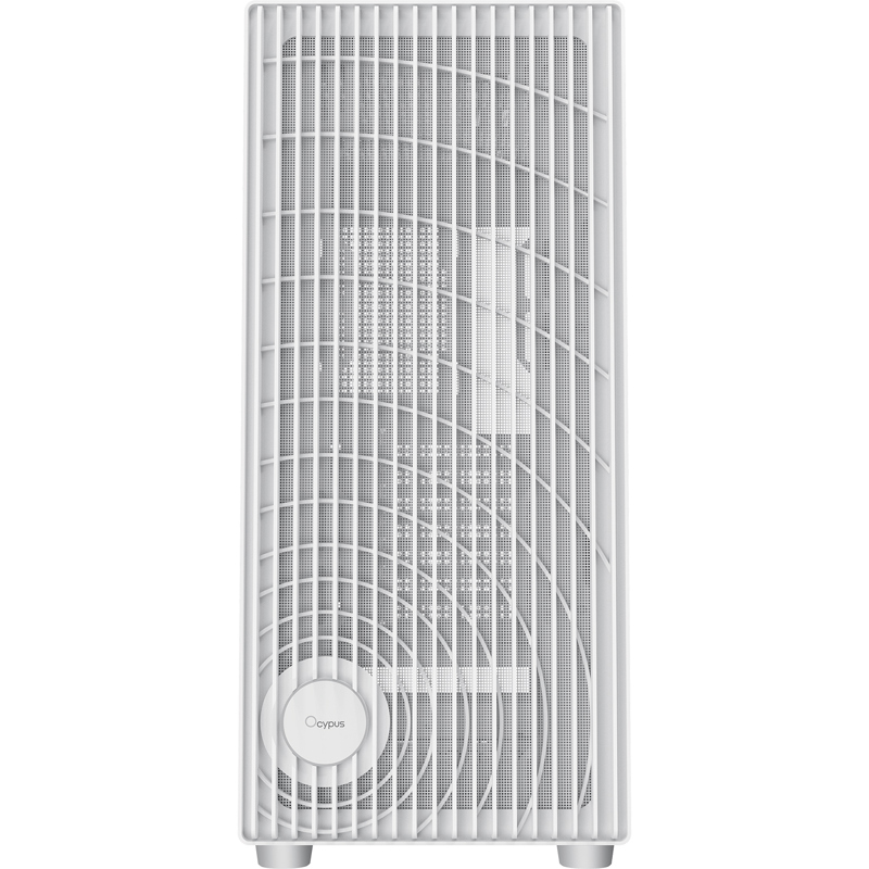 Корпус Ocypus Gamma C70 WH, Midi-Tower, TG, no fans, 1xUSB-A 3.0 + 1xUSB 2.0, ATX, mATX, mITX White