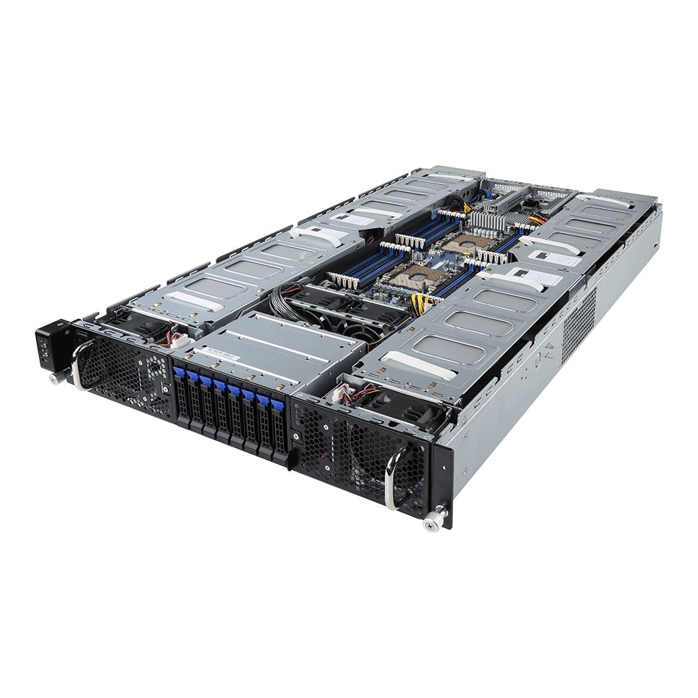 Серверная платформа Gigabyte G291-2G0 (rev. 100) 2U 16x Single Slot GPU (Tesla T4 only), Dual