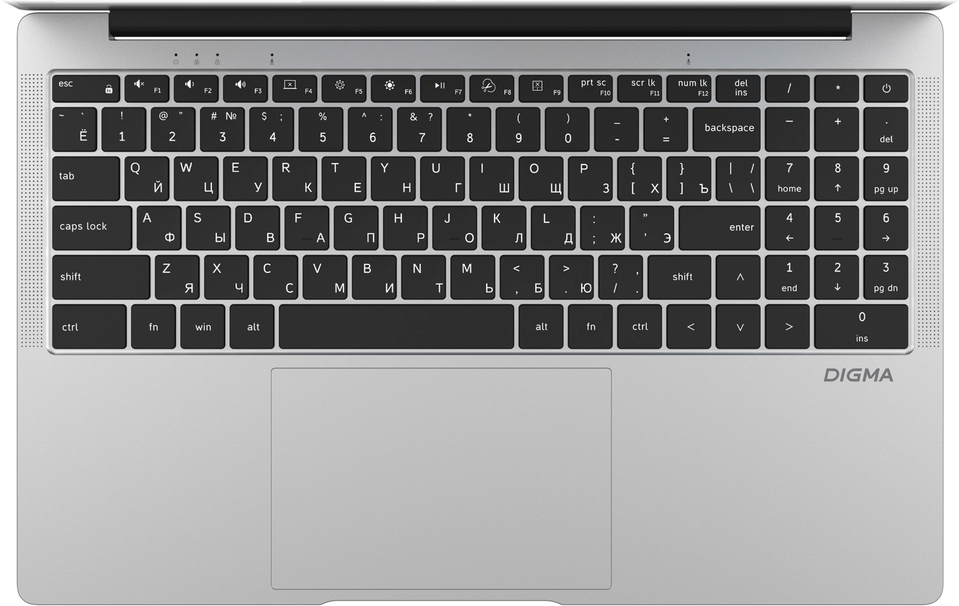 Ноутбук Digma EVE C5403 Celeron N4020 4Gb SSD128Gb Intel UHD Graphics 600 15.6" IPS FHD (1920x1080) 