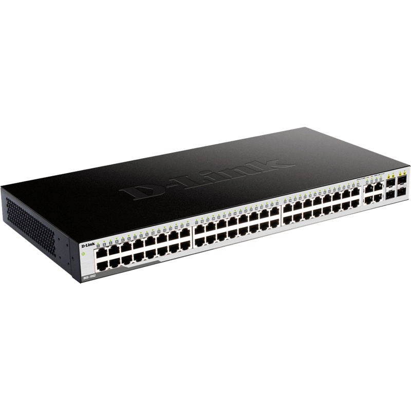 Коммутатор D-Link DGS-1052/A3A Неуправляемый коммутатор с 48 портами 10/100/1000Base-T и 4 комбо-пор