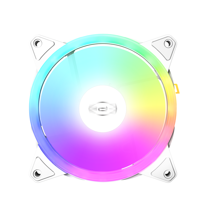 Кулер для корпуса PCCooler F3 T120 ARGB WH (120x120x25mm, 4-pin PWM, ARGB, 46CFM, 21.6dBA, 1800RPM, 
