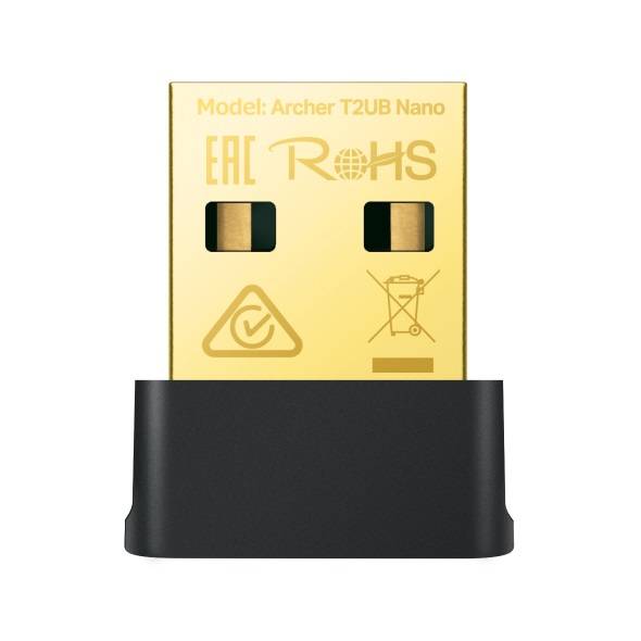 Сетевой адаптер TP-LINK Archer T2UB Nano AC600 Ультракомпактный двухдиапазонный Wi-Fi USB-адаптер Bl