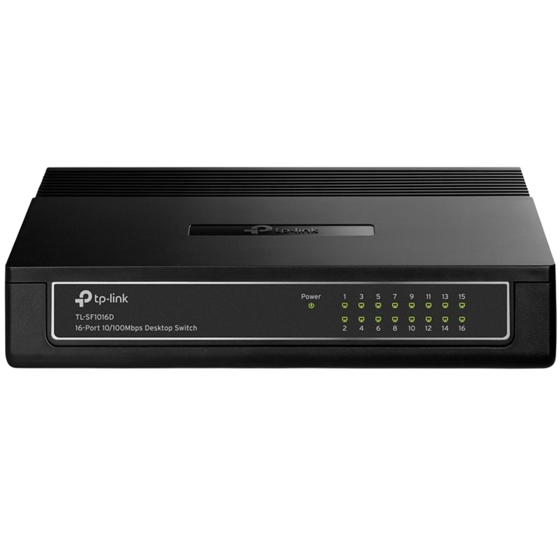 Коммутатор TP-Link TL-SF1016D (L2) 16x100Мбит/с неуправляемый