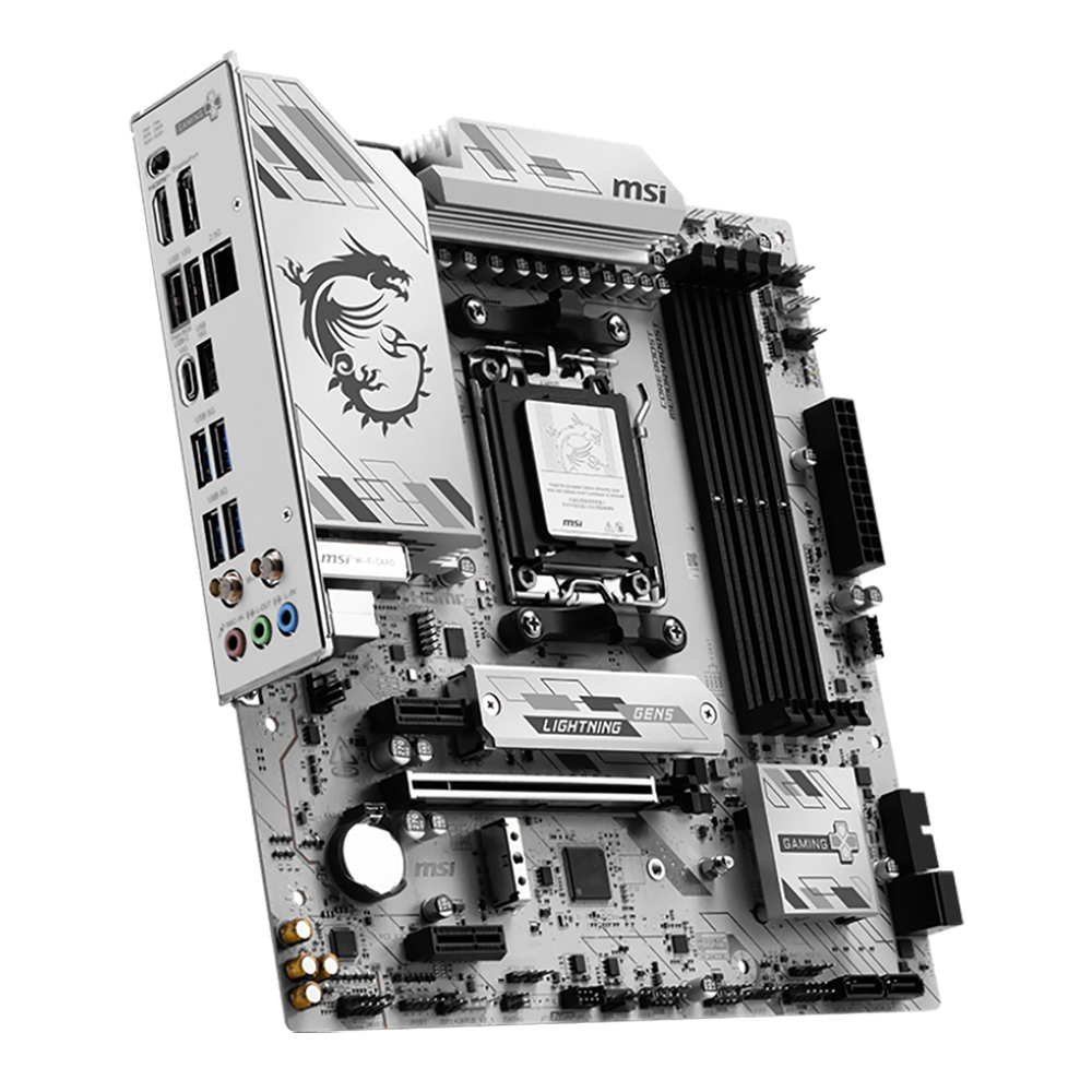 Материнская плата MSI B850M GAMING PLUS WIFI6E Socket AM5 AMD B850 4xDDR5 mATX AC`97 8ch(7.1) 2.5Gg 