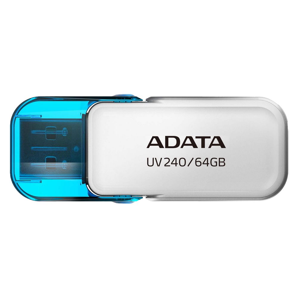 Флеш Диск A-Data 64GB UV240 AUV240-64G-RWH USB2.0 белый/голубой